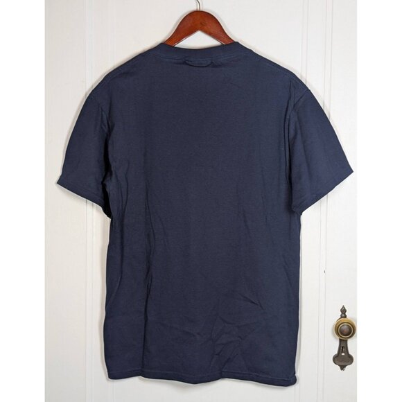 NEW NWT Lee Cleveland Indians Shirt Mens Medium Blue Baseball Wahoo Vintage 90s - Picture 3 of 4